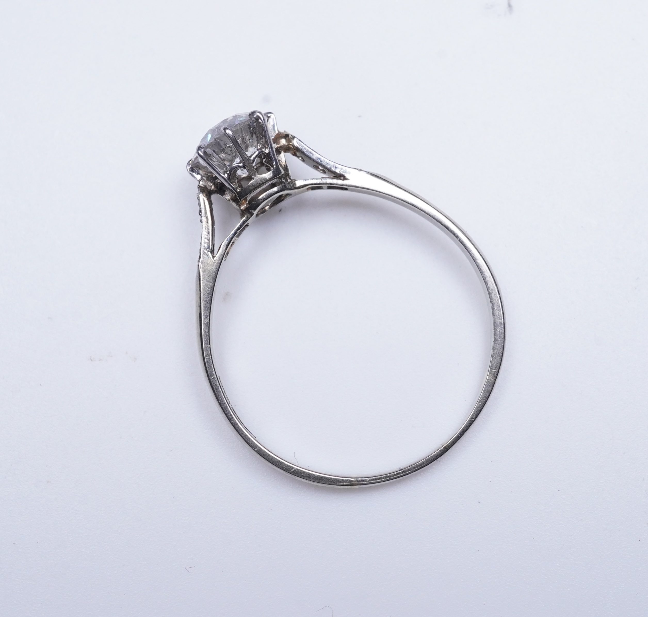 A diamond engagement ring, first half 20th century